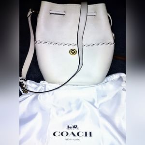 Official Coach Purse (white leather)